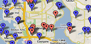 Bellevue/Eastside & Seattle garage sale map | MetroBellevue.com